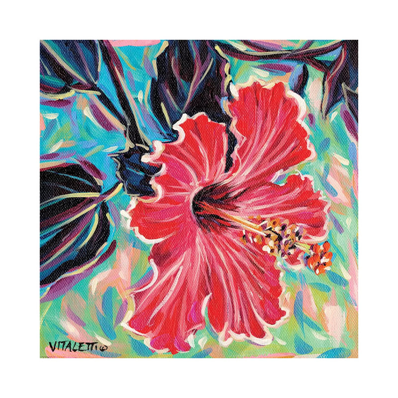 Hawaiian Beauty I by Carolee Vitaletti - Wrapped Canvas Painting, 93.98 cm H x 93.98 cm W x 3.175 cm D