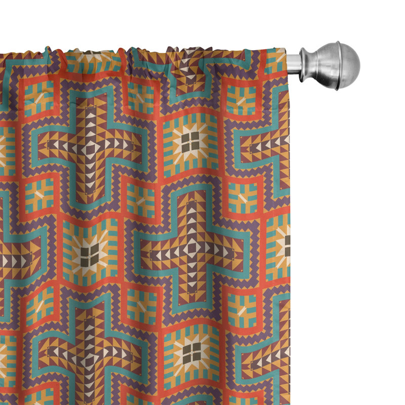 Semi-Sheer Rod Pocket Curtain Panels, 28" x 63"