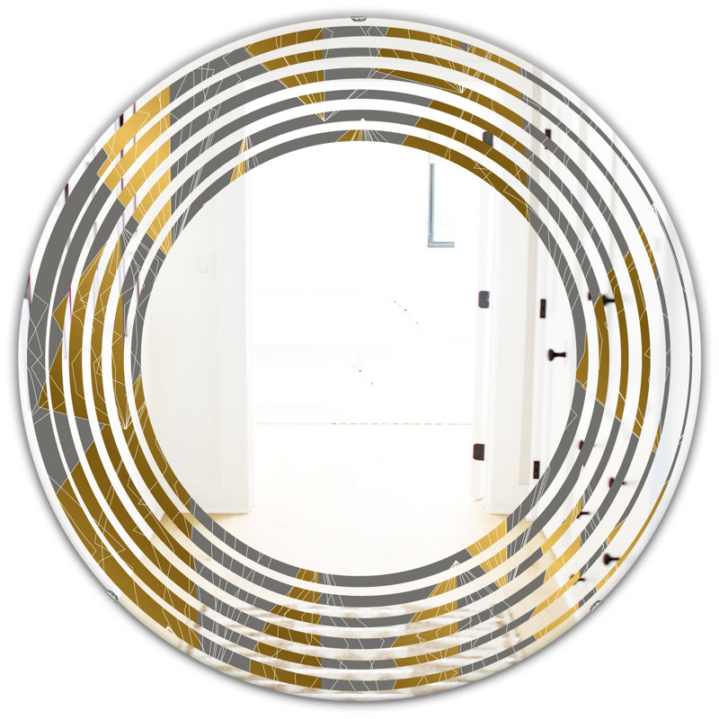 Miroir mural sans cadre Polygon, H 23,6 po x l 23,6 po