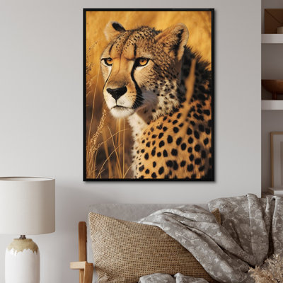 " Majestic Cheetah In Savanna Plains "