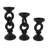 Wooden Chain Link Decorative Candle Holder Set-500461929
