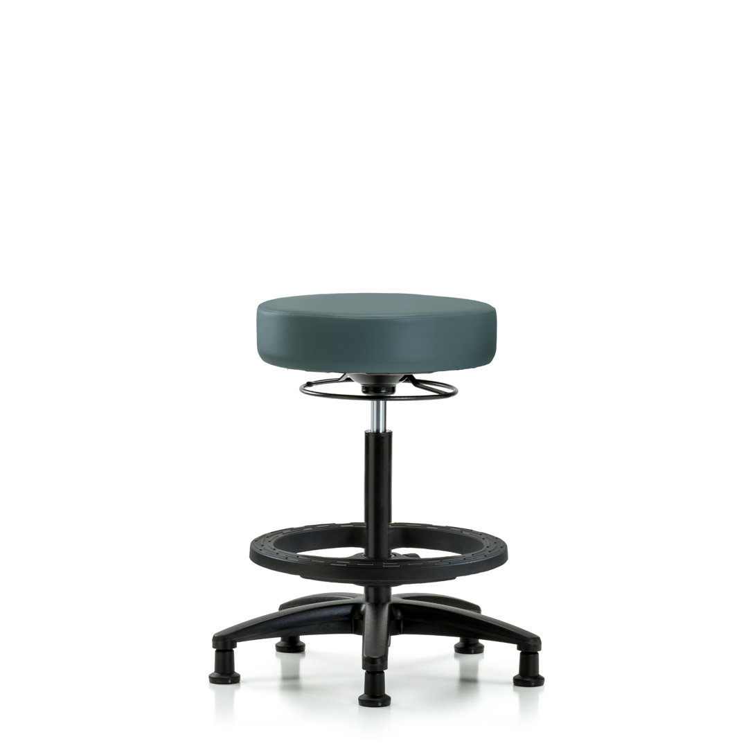 Tallulah Adjustable Height Ergonomic Lab Stool with Footring and Wheels Symple Stuff Seat 