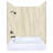 Polymarm 72" W 60" H 33" D Three Wall Composite Tub Wall Panel Surround - 72" Backwall with Seam-50134587