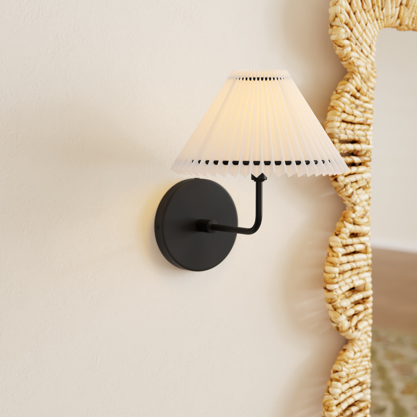 Pearson Single Light Dimmable Wall Sconces, Matte Black