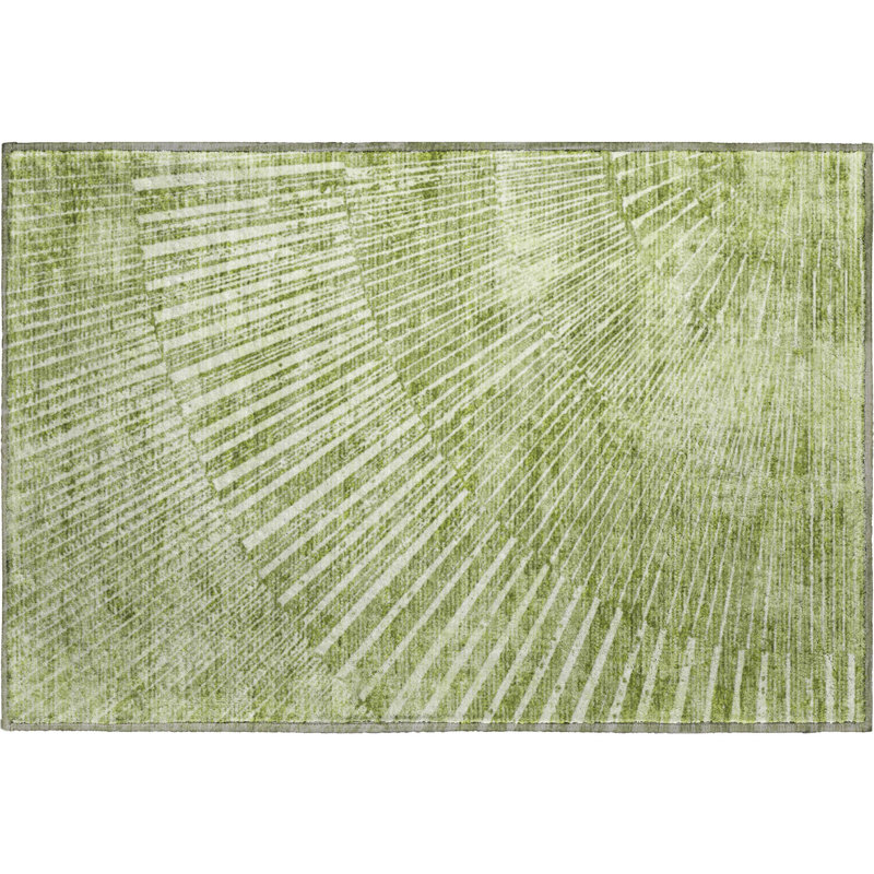Cerrito Area Rug with Non-Slip Backing, Rectangle 1'8" x 2'6"