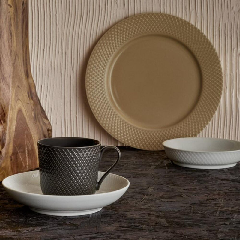 Rhombe Earth Porcelain Dinner Plate