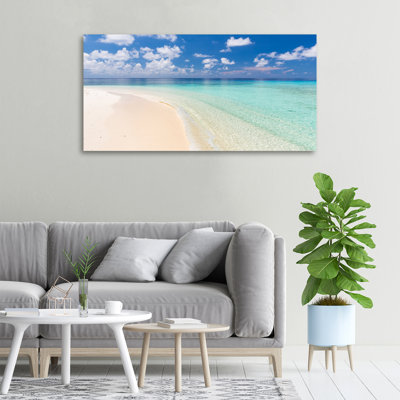 Beach In Maldives - Wrapped Canvas Print