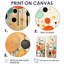Vert beige rétro Mid-Century abstrait I - art mural vert-1068940667-1068940668-1068940611