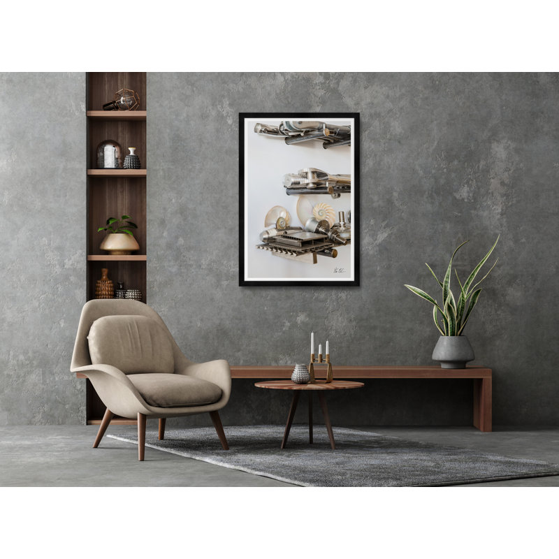 Nautilus Shell And Tools II Print by Tim Klein