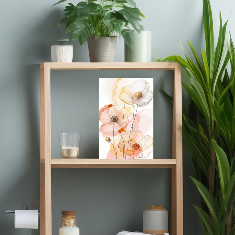 Reproduction d'art mural aquarelle éthéré, 18" H x 12" W