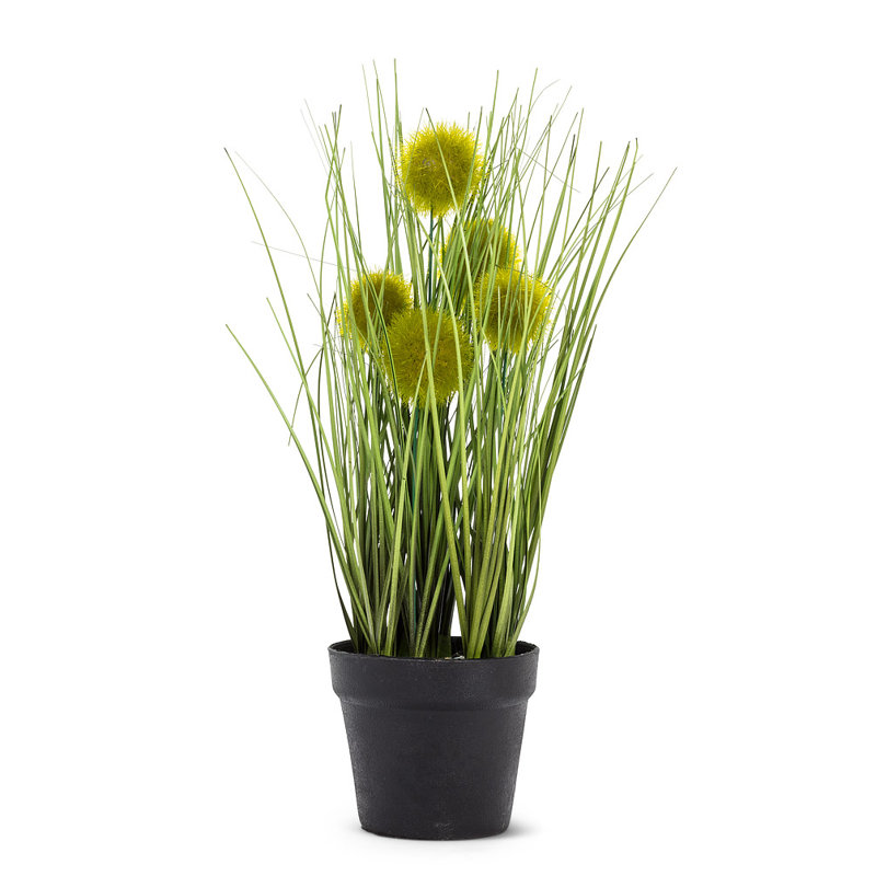 12'' Faux Pampas Grass Plant in Pot