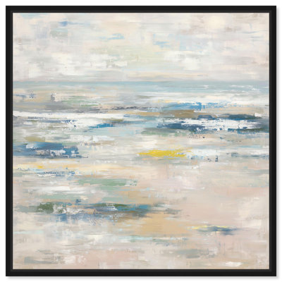 "Shallow Waters I", impression sur toile par Art Remedy, cadre noir, 24 x 24