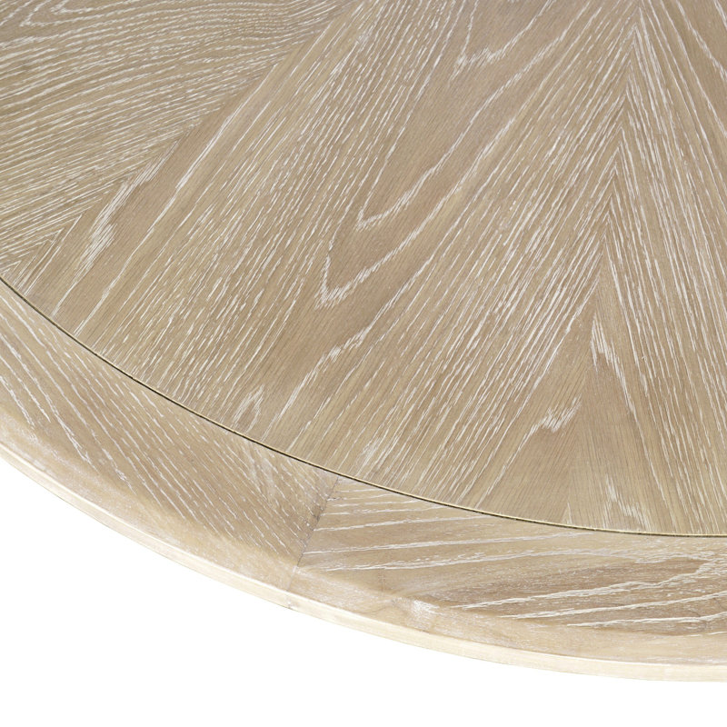 Ensemble de salle à manger 5 pièces Darlington, Microsuède beige naturel Gwen, Délavée