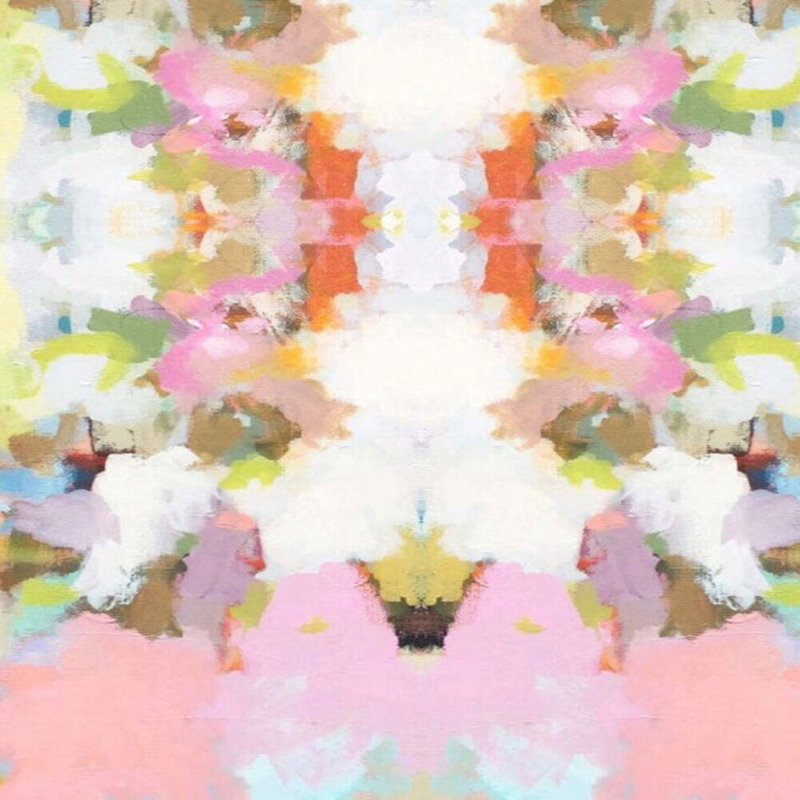 Brooke Avenue Pink Wallpaper, Grass Cloth