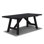 Table rectangulaire en bois massif de 72 po avec base campagnarde Cascais