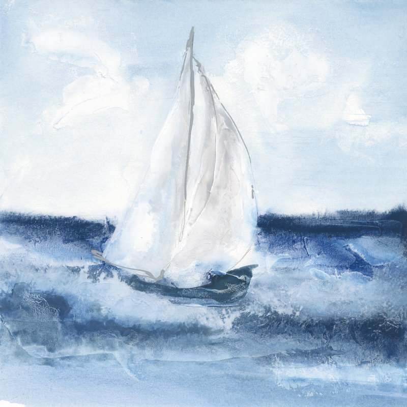 Sailboats II by Chris Paschke - Wrapped Canvas Print, 122cm H x 122cm W