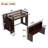 Twin Size Loft Bed With Movable Desk And Storage Shelf, Featuring Storage Stairs,Espresso-2063961068