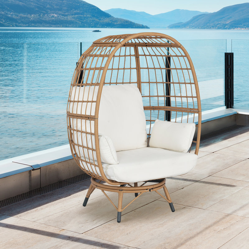 Patio Chairs with 4 Thicken CushionsOversized Lounge Chairs