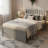 Twin Bed Frame With Trundle, Wooden Platform Bed With Headboard, Multifunctional Twin Size Bed With Pull Out Trundle For Bedroom,livingroom, Guest Room,no Box Spring Needed,gray
