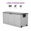 Plastic Garden Storage Box with Wheels-1250300773