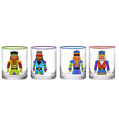 The Holiday Aisle® Thomason 4 - Piece 15oz. Glass Drinking Glass