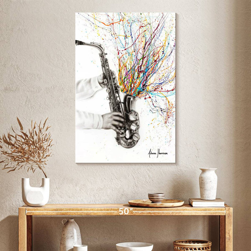 Abarca The Jazz Saxophone, 39" H x 26" W