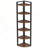 70.87 Inch Tall 6-Tier Rustic White Corner Bookshelf For Efficient Storage And Decor In Living Rooms & Offices-196806761
