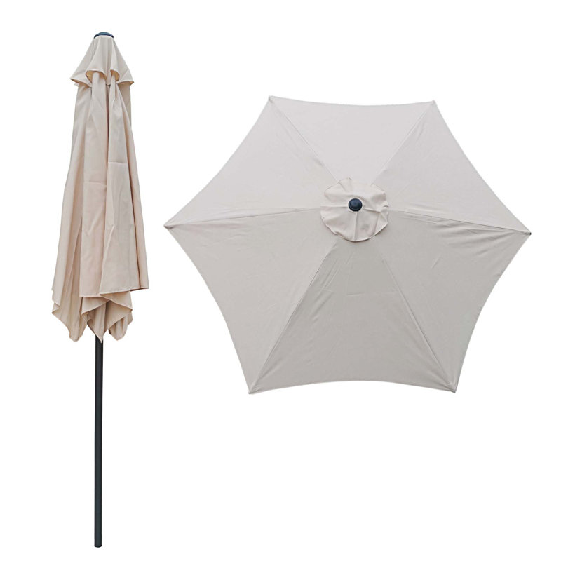 Parasol de marché 108 po Paquel, Brun clair