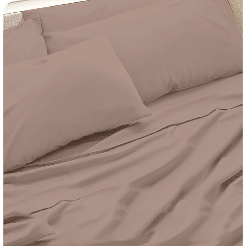 6-Piece Premium Deep Pockets Microfiber Sheet Set, Full, Pearl Pink