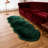 Cozy Thick Gray Faux Sheepskin Area Rug-84823922