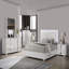Pieds chromés de style contemporain avec finition de la commode UV 1pc et poignées verticales avec roulement à billes-677558645