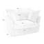 Fauteuil avec revêtement antidérapant avec 1 grand coussin de dossier et 2 coussins décoratifs, canapé-lit simple à siège profond confortable, plusieurs grands coussins moelleux, tissu en velours côtelé-1175568173
