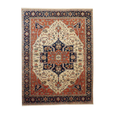 Sacide One-of-a-Kind 8.8x11.8 Area Rug Ivory