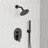  Pressure-Balanced Shower System, 6-Inch Rainfall Shower Faucet with Rough-in Valve-116781423