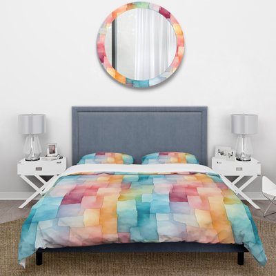 Ensemble de housse de couette Serene Watercolor II - Patchwork