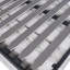 Lit double espace gris - Matelas sécuritaire et armoire pliable