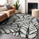 Premium Machine Washable Lisse Black Rug