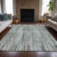 Tapis bleu sarcelle lavable à la machine intérieur / extérieur Xhevrie-112171172