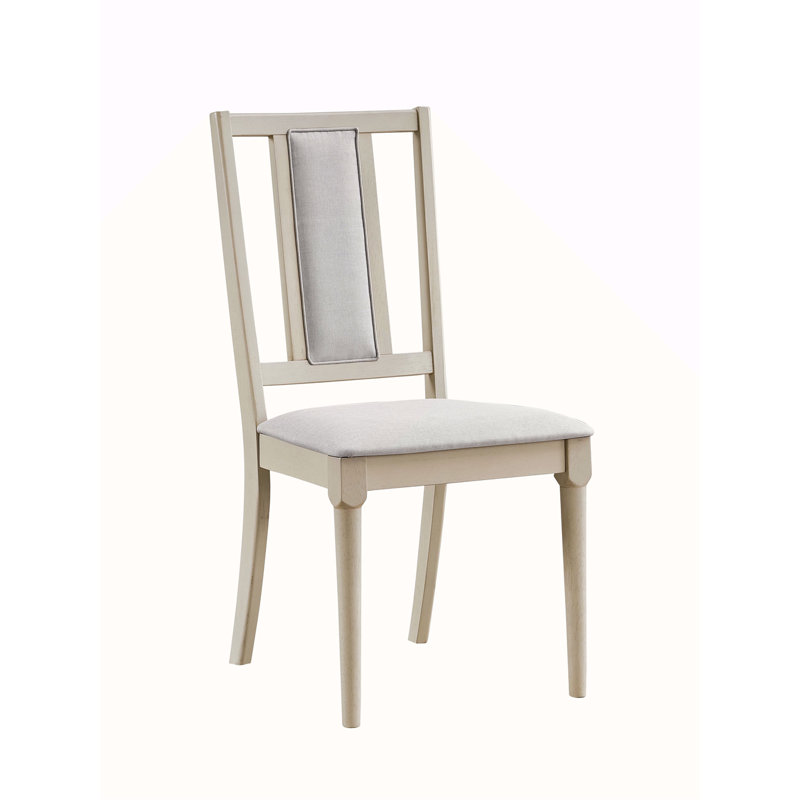 Chaise d'appoint en lin et finition naturelle