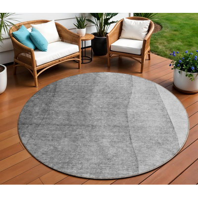 Tapis ombré rond 8 po