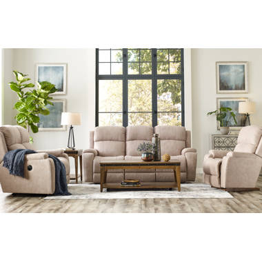 Marco Click Clack Sofa and Loveseat in Light Brown — James