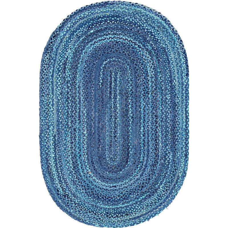 Branton Cotton Southwestern Indoor Rug, Oval 3'3" x 5'