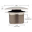 Garniture de drain de baignoire 1-1 / 2 po NPSM-37405458