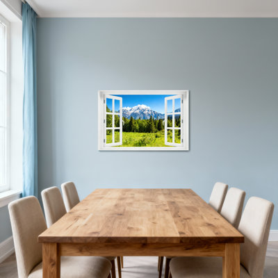 Paysage, nature, montagne, forêt, ciel, vert, nature, vue, scène de fenêtre