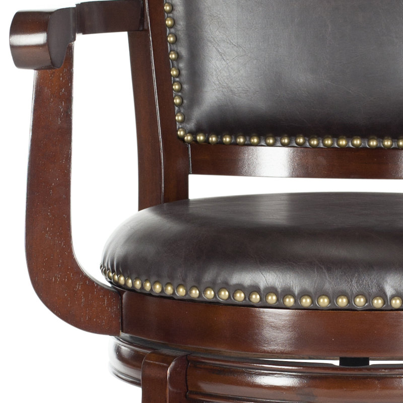 Tabouret de bar pivotant 29 po Aare, Brun, Brun Sierra