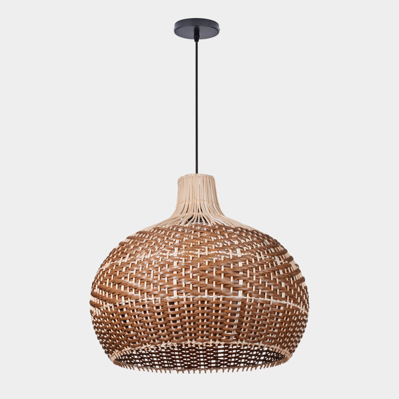 Luminaire suspendu en forme de dôme à 1 lumière Almita, H 19,68 po x l 19,68 po x P 19,68 po