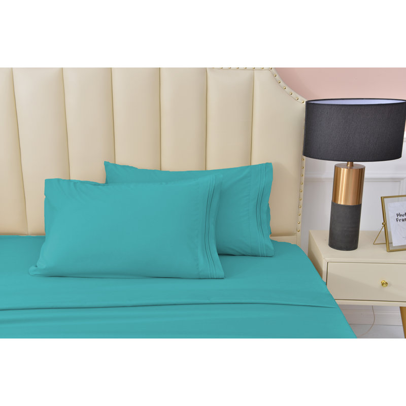 Rayon from Bamboo Sheet Set, Queen, Teal