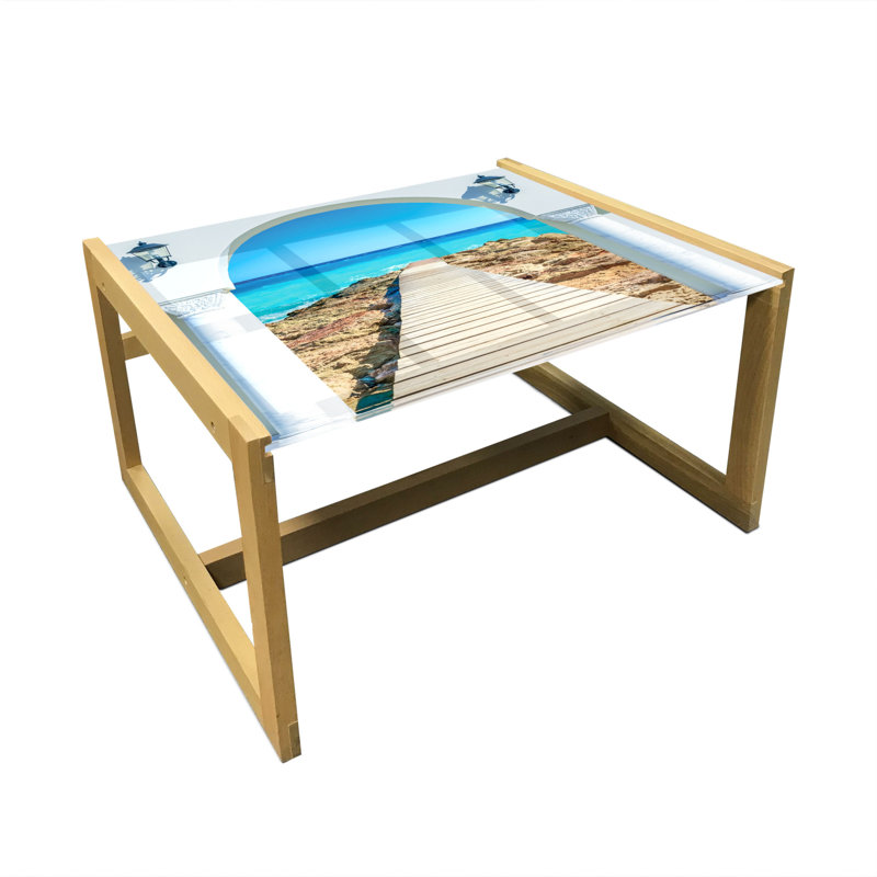 Irakli Sled Coffee Table, 62cm H x 74cm W x 40cm D
