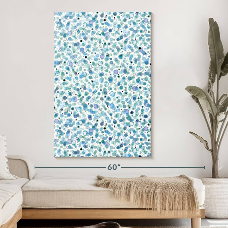 Cosmic Bubbles Blue, 51" H x 34" W