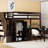 Twin Loft Bed With Stairs, Bookshelf, Drawers, Desk & Wardrobe In . For Teens. No Box Spring. Space Saving Solution Wardrobe. Solid Wood. Ideal . Design-1988903672-1988903674
